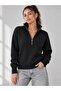Women's Half Zipper High Collar Knitwear Sweater 8765 - 3