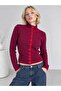 Women's Horizontal Striped Buttoned Stand Collar Casual Daily Knitwear Cardigan 8759 - 4