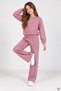Gül Kurusu Girls' Wide-Leg Sweatpants Set with Embroidered Side Details 24973