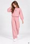 Salmon Girls' Wide-Leg Sweatpants Set with Embroidered Side Details 24972 - 3