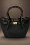 Suede Women's Shoulder and Hand Bag with Belt Detail