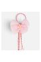 Elastic de Păr cu Codite Roz 35cm - 3
