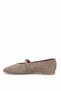 Elit Pm371 K27141 Women's Genuine Leather Ballerinas Mink - 3