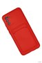Concepta Newface Galaxy A02S Case Kelvin Silicone with Business Card Holder (133606) - Red - 2