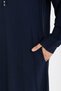 Nihan Yıldız Fabric Ferace Navy Blue 9096 - 2