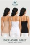 Women's 3-Piece Thin Strap Basic Undershirt - Comfortable/Relaxed/Flexible - 2