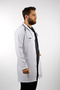 Men's White Long Sleeve 90 cm Jacket Collar Alpaca Teacher Doctor Pharmacist Nurse Apron - 3