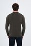Straight Slim Fit Crew Neck Bi-Stretch Interlock Long Sleeve Men's T-Shirt Khaki - 36903.26K - 4