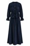 Women's Corduroy Buttoned Blouse and Long Skirt Set - 6
