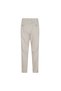 Men's Regular Fit Elastic Waist Straight Leg Beige Trousers - 2