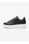 Silverhaven Premium Daily Lace-Up Orthopedic Stone Women's Sneaker Black White - 4