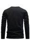 Regular Fit 100% Cotton Stripe Printed Men's Long Sleeve T-Shirt - 2