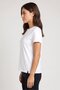 Women Sportswear Fit Short Sleeve Outdoor T-Shirt, White - 3