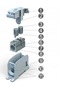 Conector de șină filetat albastru