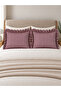 Iris 2 Pieces Linen Mini Gingham Pillowcase Claret Red
