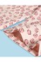 Infant Girls Pink Printed Wide-Leg Waffle Pants - 3