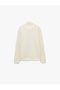 Long Sleeve Three Threaded Yarn Cotton Half Zipper Sweatshirt - 2