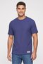 Men Oversized Fit Short Sleeve Brand Logo T-Shirt, Dark Blue