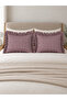 Iris 2 Pieces Linen Mini Gingham Pillowcase Claret Red - 2