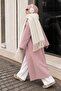 Mery Women's Puffy Soft Textured Tasseled Winter Scarf and Shoulder Shawl Ecru