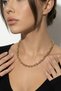Steel Gold Tiff Interlocking Necklace 60 cm - 2