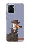 Vivo Y15S Compatible Hat Detective Goose Printed Transparent Phone Case