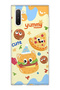 Samsung Galaxy Note 10 Compatible Cute Hamburger Pizza Printed Transparent Phone Case
