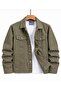 Men's Jean Denim Standard Fit Pocketed Buttoned Jeans Jacket