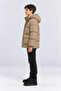 Boy's Hooded Plush Lined Quilted Winter Coat Ak 4302 - 4