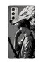Samsung Galaxy Note 20 Compatible Anime Wolf Warrior Printed Transparent Phone Case
