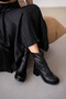 Povin Thick and High Heel Women's Boots - Black - 3