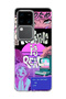 Vivo V30 5g Compatible Neon Sunset Girl Printed Transparent Phone Case