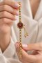 Borry Women's Gold Color Claret Red Dial Stone Bracelet Wristwatch Heart Figured Elegant Quartz Watch - 6