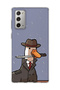 Samsung Galaxy Note 20 Compatible Hat Detective Goose Printed Transparent Phone Case