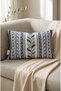Digital Printed Blues Modern Motif Rectangular Throw Pillow Cover 33 X 53 cm Double-Sided Throw Pillow Cover 1 Piece