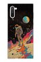 Samsung Galaxy Note 10 Compatible Astronaut Space Walk Printed Transparent Phone Case