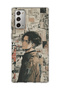 Samsung Galaxy Note 20 Compatible Anime Newspaper Collage Printed Transparent Phone Case