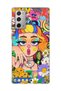 Samsung Galaxy Note 20 Compatible Rainbow Hair Girl Printed Transparent Phone Case