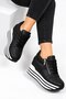 Sneakers - Black - High heels (10 cm and above)