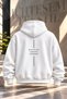 Premium Oversize Unisex Hoodie – Black Hooded Sweatshirt with Minimalist Text Print on Front and Back - 4