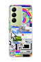 Vivo V30 Lite 4g Compatible Rainbow Old Computer Printed Transparent Phone Case