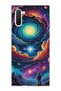 Samsung Galaxy Note 10 Compatible Galaxy Swirl Astronaut Printed Transparent Phone Case