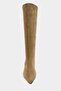 Mirel Rome Beige Suede Leather Pointed Toe Short Heeled Women's Boots - 6