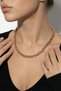 Steel Gold Tiff Interlocking Necklace 60 cm - 3