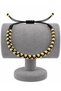 Black String Double Row Dorica Bulk Macrame Gold Color Adjustable Women's Bracelet - 3