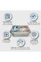 Stainless Steel School Lunch Box for Kids, Anti Mix Silicon Rubber, Leak Proof, 2 Compartments with Spoon - 4