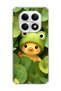 Redmi Note 15 4g Compatible Transparent Phone Case with Frog Hat and Duck Print