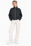 Women's polo collar zippered oversize jacket - 3