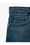 Regular Waist Cotton Tapered Jean Pants with Pockets - Joe Jean - 4