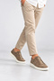 Helix Men's Genuine Leather Casual Shoes - Mink - 2